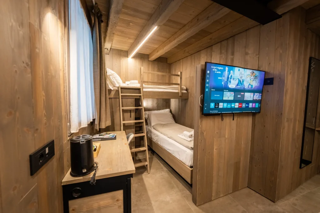 Spazi della camera King Deluxe di Le Suites a Ponte di Legno